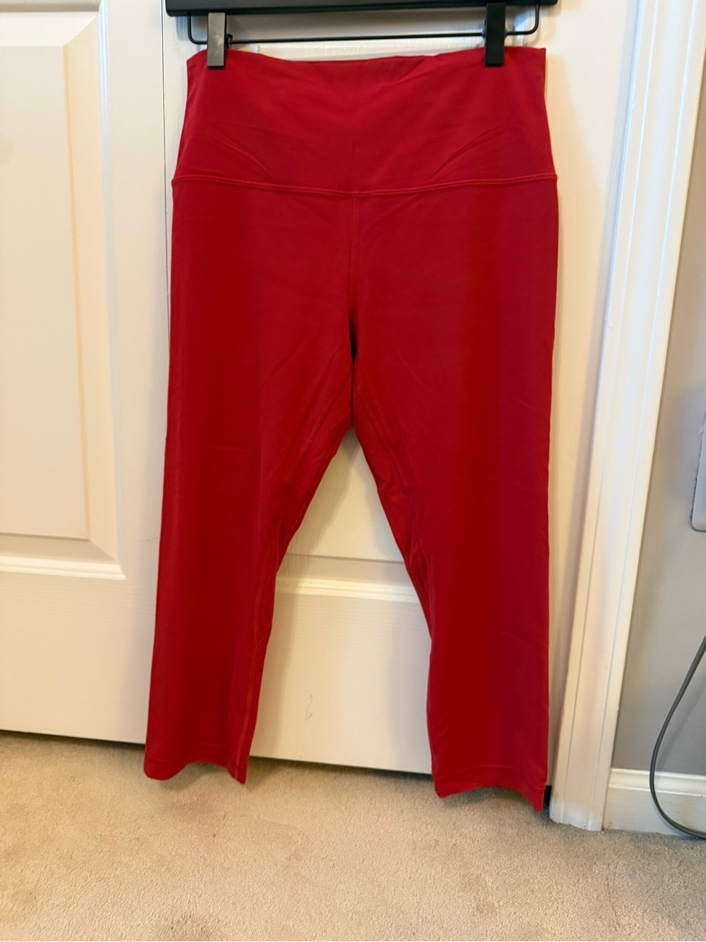 lululemon athletica Red Cropped Leggings